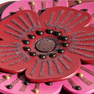 Coach Tea Rose Crossbody, Cherry.